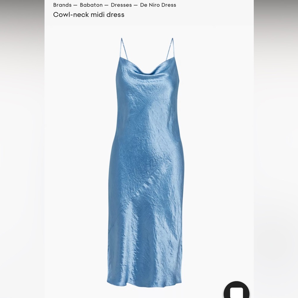 Aritzia De Niro Cowlneck Midi Dress